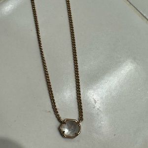 Kendra Scott Rose gold color moonstone necklace